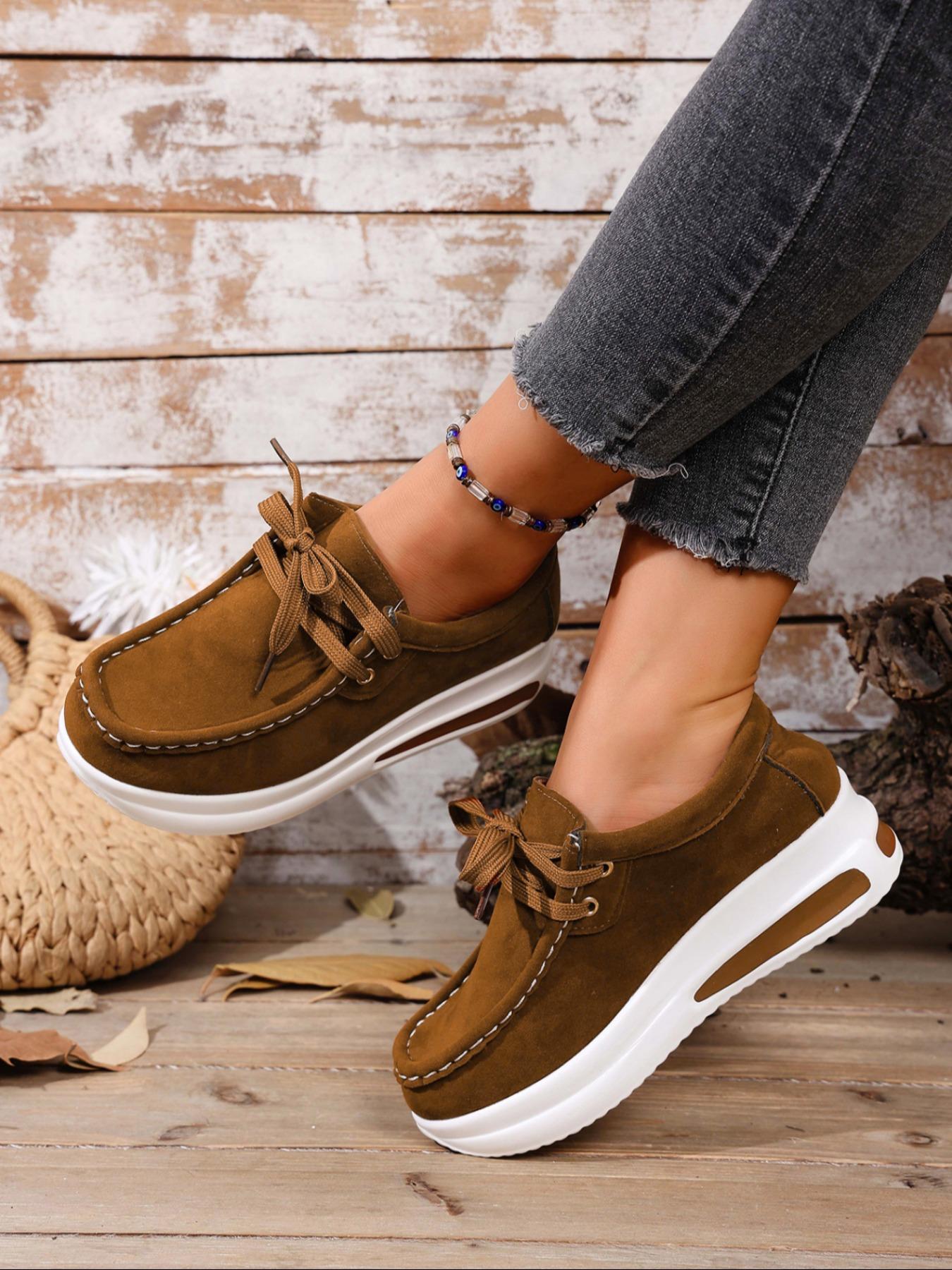 New Lace-Up Thick Sole Casual Athletic Shoes, Sneaker, Trainer, Sports Shoes, Comfortable Versatile Design, Eye-Catching Style, Perfect for Daily Wear & Outdoor Activities, Walking Shoes, Footwear
