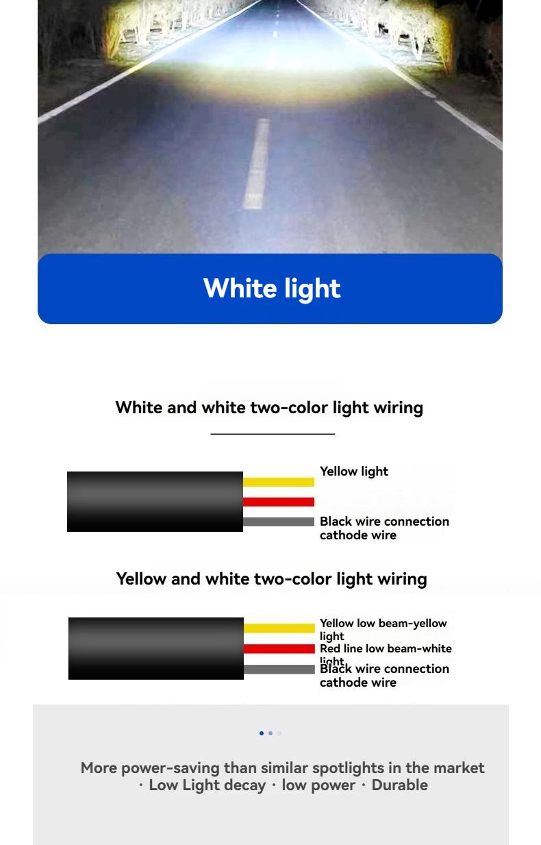 High Brightness LED Spot Lights Mini High Low Beam Driving Lamps, 12V-24V Universal Voltage, Superior Heat Dissipation, Enhanced Safety in Rainy & Foggy Days, Widely Compatible with Cars Trucks SUVs Vans ATVs UTVs and Most Vehicles