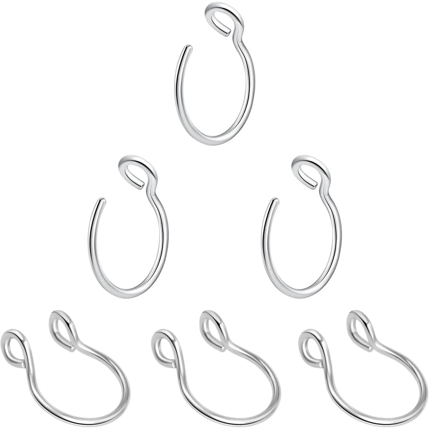 1-16Pcs 16G 18G 20G 22G Nose Rings Hoops Nose Piercings  Nose Ring  Septum Nose Ring  Lip Rings  Septum   Nose   Nose Hoop Faux Nose Rings Clip  Nose Cuffs Nose   Nose Rings for Women Men Nose Hoops Cartilage Hoop Earring