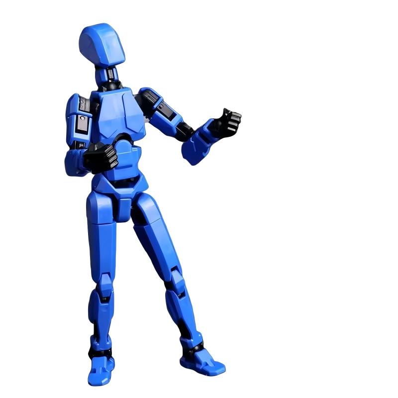 Stress Relief Toy Building Blocks Figure Assembly Model, Multi-Joint Poseable Doll, Construction Gift, Fun Educational Playset