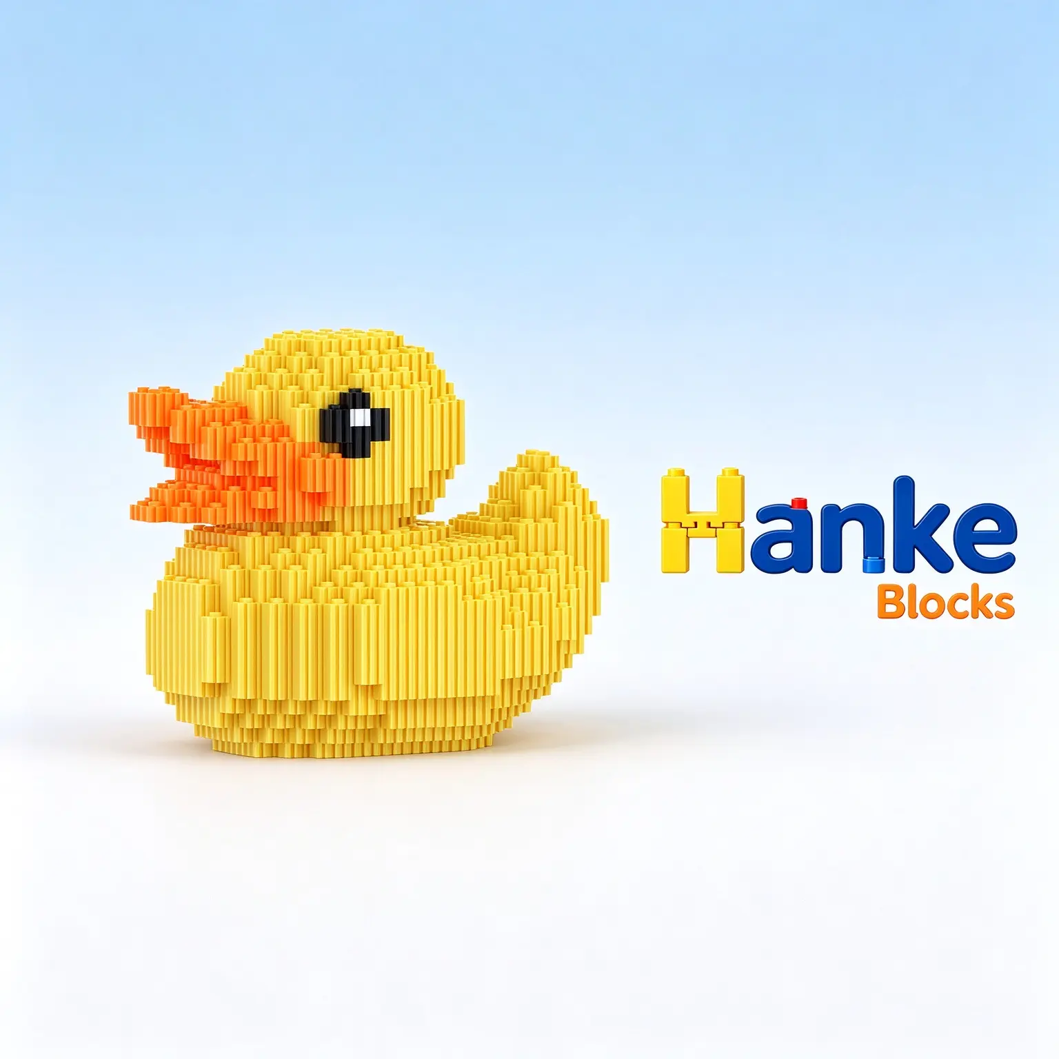 Kawaii Yellow Micro Building Blocks Kit - 13.2in x 11.3in x 16.2cm Unisex Construction Brick Set, Charming Rubber Duck Toy, Perfect Gift for Collectors, Creative & Engaging Activity, Decor Item