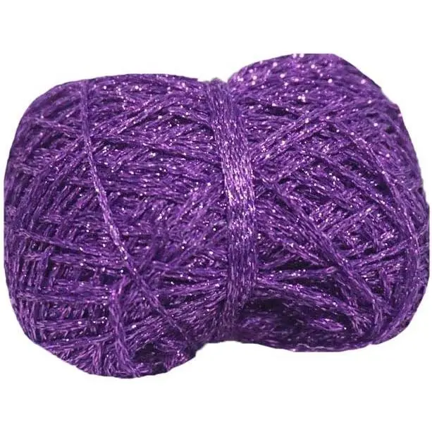 Glitter Yarn Crochet Thread Sparkle Metallic Lurex Lame Shine Yarn Bag Decorations 40g