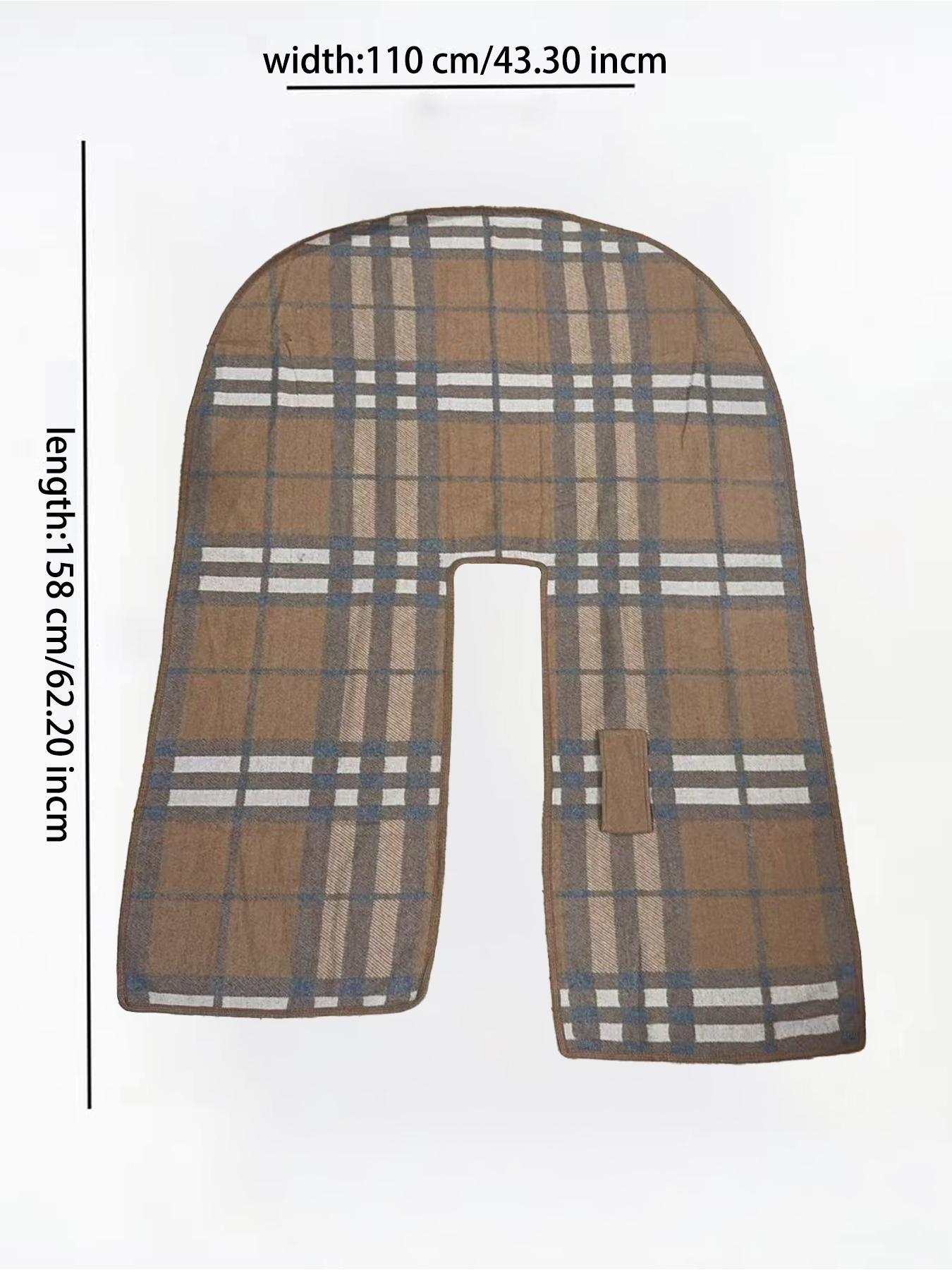 Women's Fashion Casual Plaid Shawl, Soft Woven Fabric, Warm Fall & Winter Accessory, Stylish Print Wrap, Perfect Holiday Gift