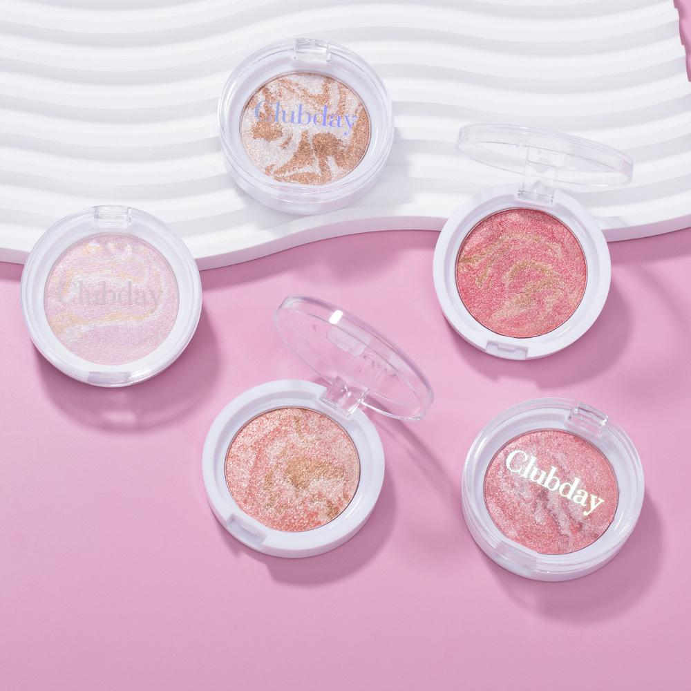 5-color marble-patterned blush, with soft and smooth texture, long-lasting and highly pigmented. It offers a natural shimmering effect, enhancing the complexion and can also be used as eyeshadow and contouring.