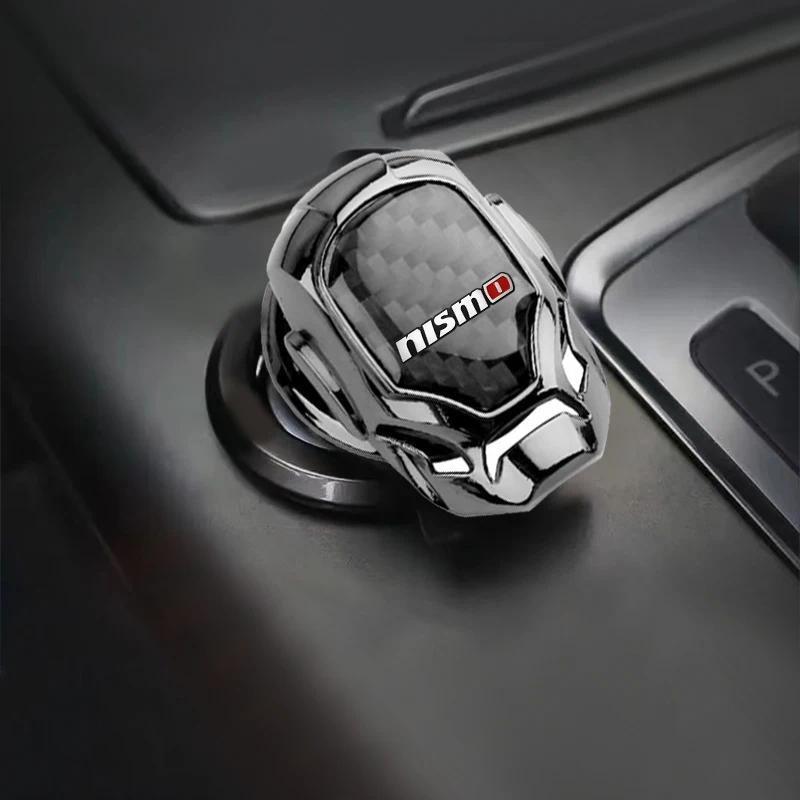 Car One-Click Start Button Skin Interior Decoration for Nismo Nissan Juke Tiida Teana GTR 350Z 370Z 240SX Fairlady Skyline