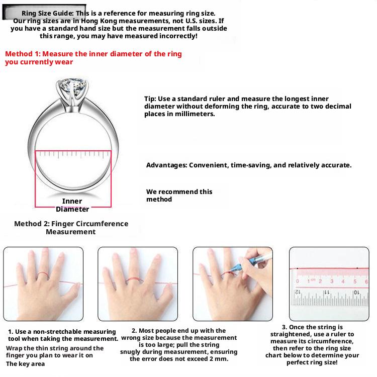 Women's Luxury 6-Prong CZ Ring, Copper High-End Fashion Band, Minimalist Couple Ring, Ideal Proposal & Wedding Gift for Holidays