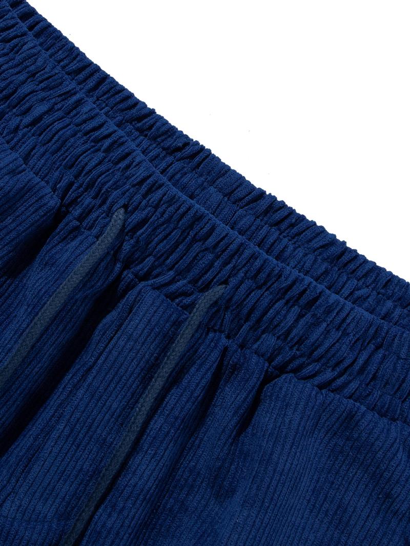 Men's Regular Fit Ribbed Shorts, Casual Comfy Breathable Shorts for Summer, Men's Bottoms for Daily Wear