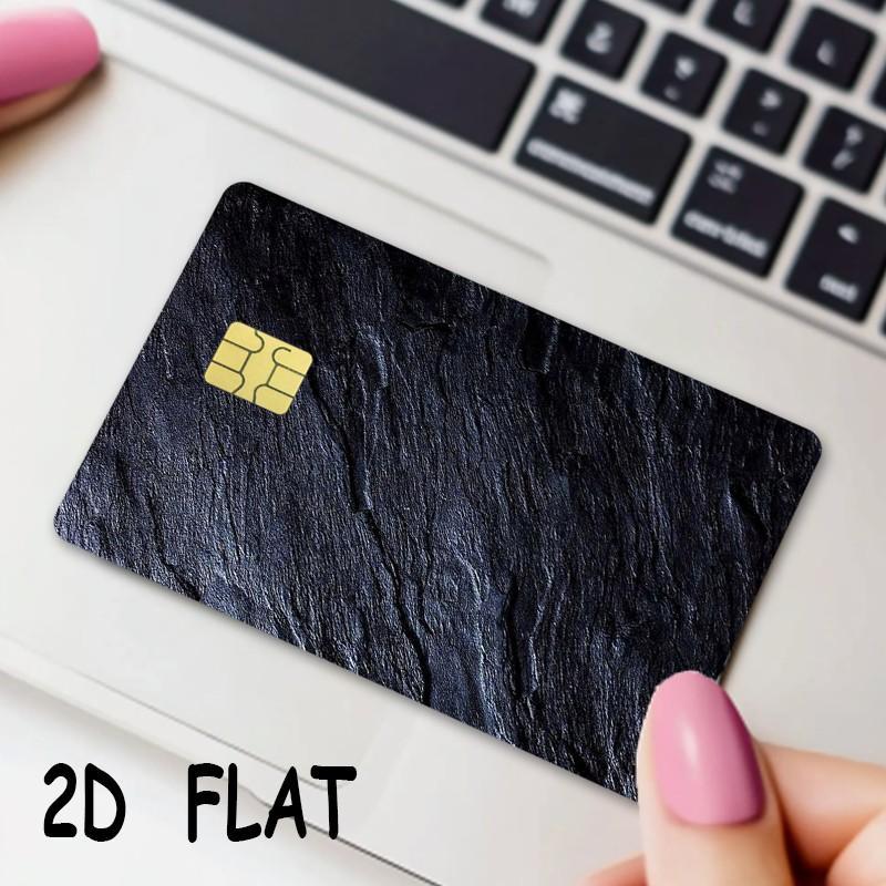 Ultra-Thin Waterproof Scratch-Resistant Credit Card Sticker, Customizable Bank Card Decal, Durable Adult Stickers, Marble Pattern Design