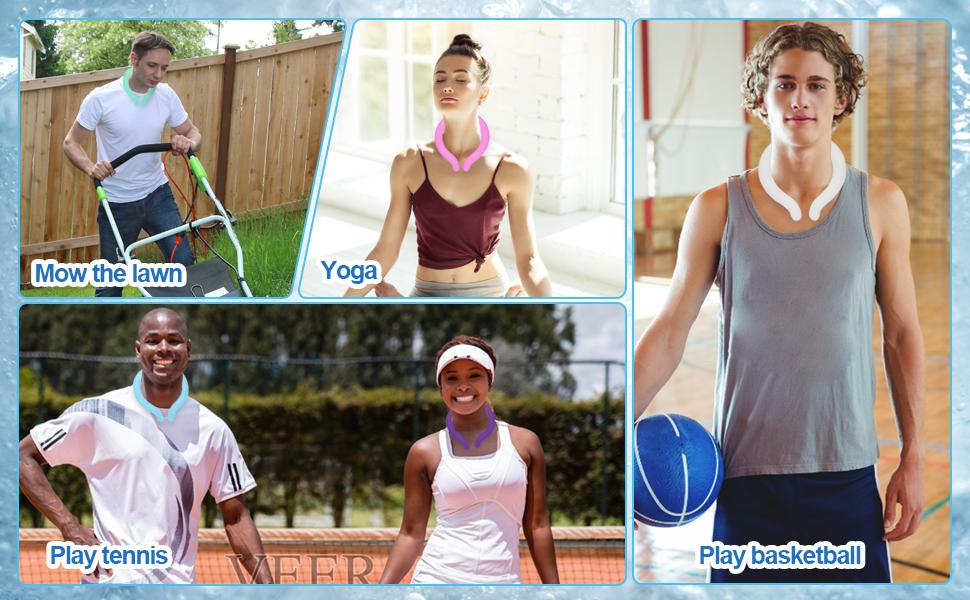 Neck Cooling Tube with Insulated Bag, Reusable Ice Ring Cooler Wearable Body Cooling Products, Neck Coolers for Hot Weather #Summervibes tiktokshopspringglowup