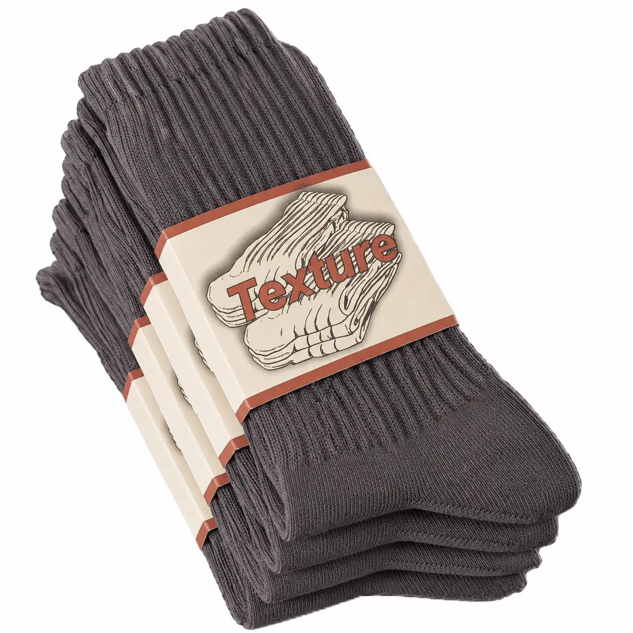 4 Pairs - Dark Gray