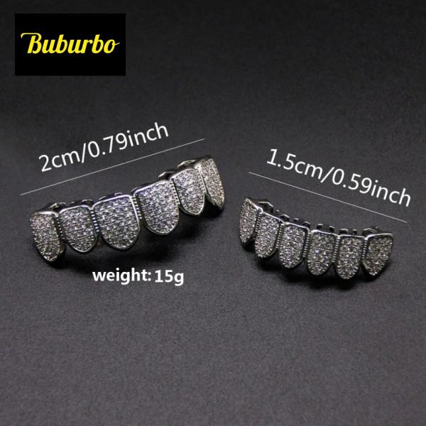 【2026 TREND ALERT】Artisan-crafted Hip Hop Cubic Zirconia Teeth Grills | Punk Artistic Accessory Set | For Rappers & Cosplayers