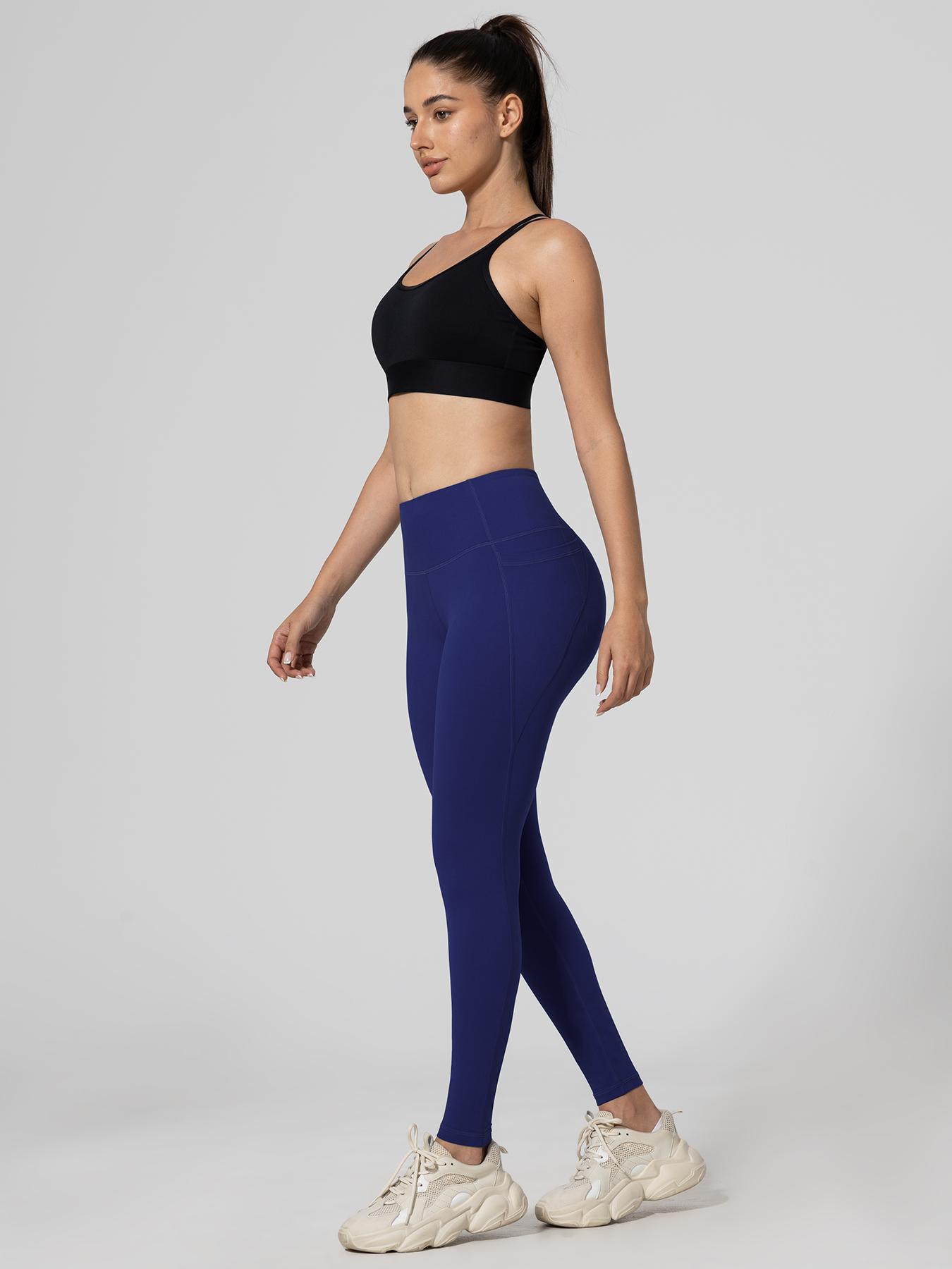 CHRLEISURE 3/5/6-Pack High Waisted Sports Leggings with Pockets for Women - Soft Athletic Tummy Control Pants for Running Cycling Yoga Workout Leggings