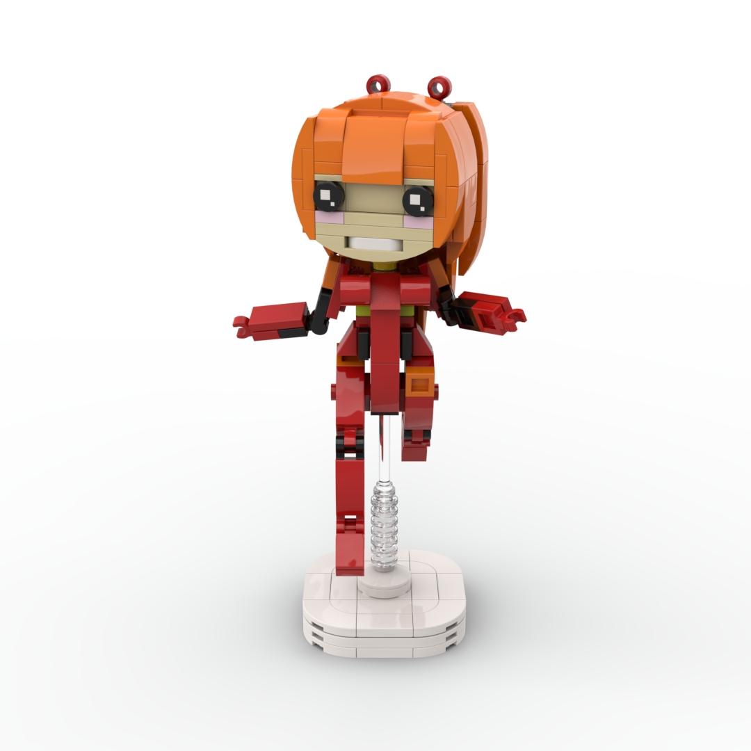 199PCS Cute Anime Style Twin Tail Girl Building Blocks Set, Durable ABS Plastic, DIY Easy Assembly Brick Toy, Cute Girl Character Model, Desk Display Collectible Ornament, Home Bedroom Office Decor, Birthday Gift, Christmas Gift, New Year Gift