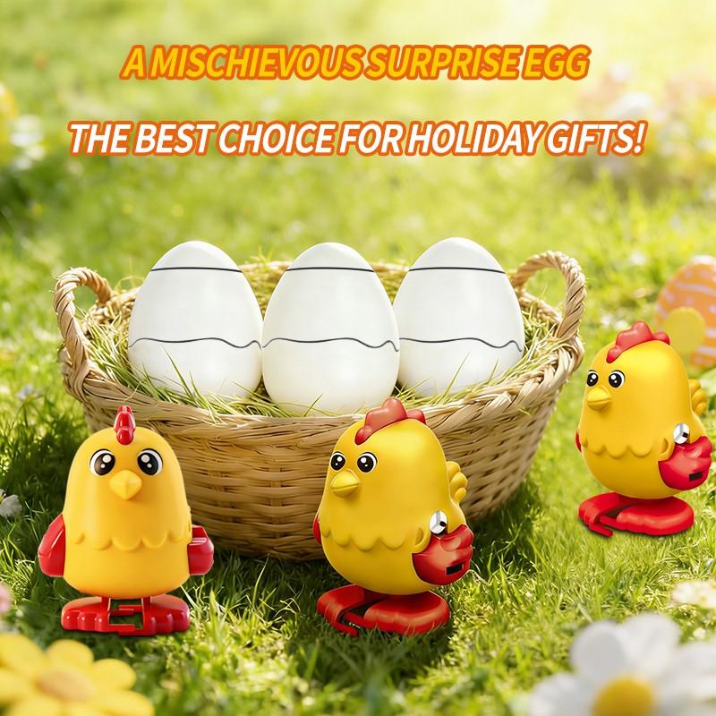 Mischievous Surprise Egg Cartoon Animal Toy, Fun Unsteady Walk Design, Easy Carry Gift Idea, Perfect for Kids & Collectors