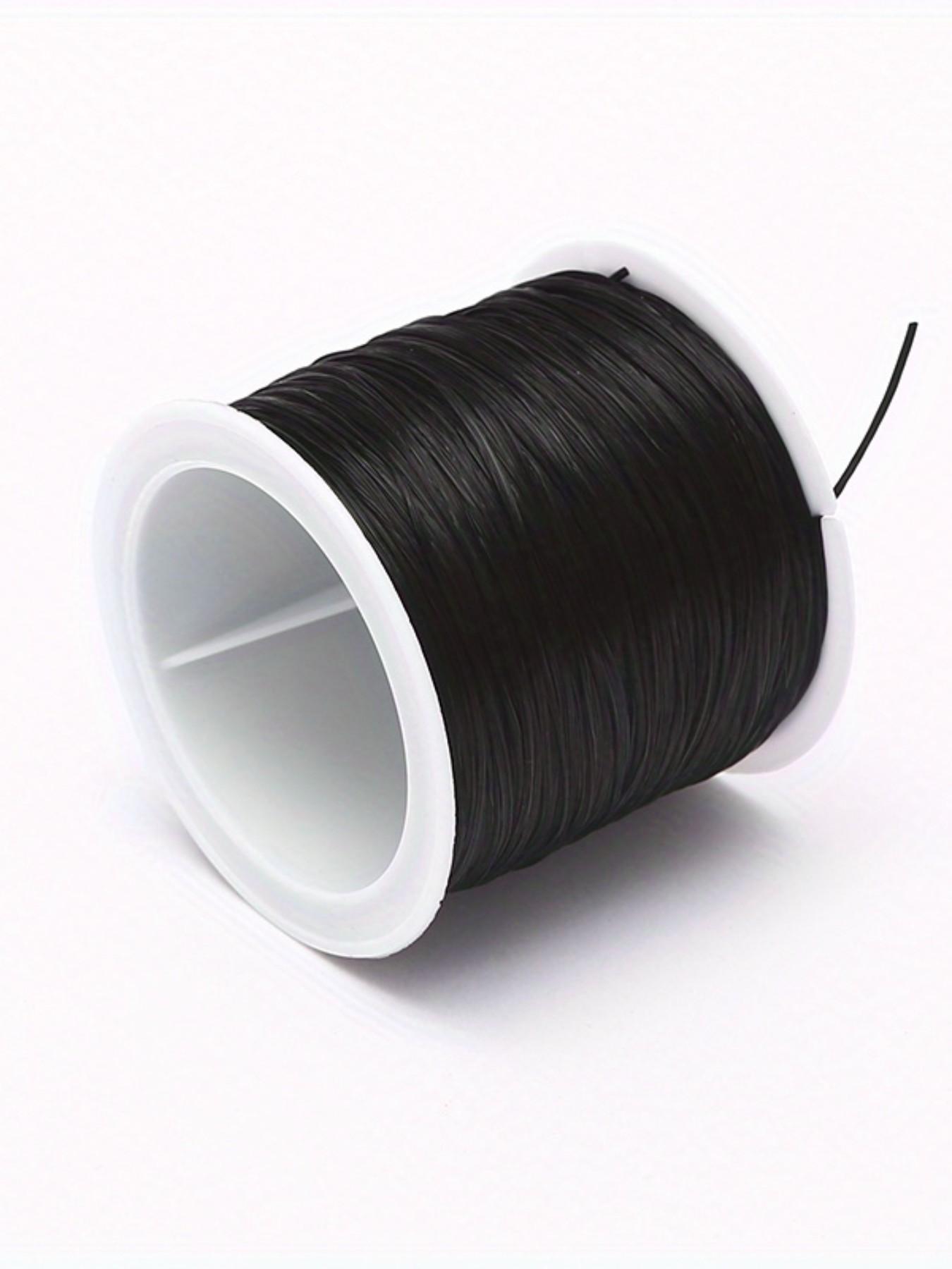 50m/1968in Strong Stretch Elastic Cord, 0.8mm - Ideal for DIY Jewelry, Bracelets, Necklaces & Beading Crafts, with Knot-Hiding Durability - Perfect for Party Balloon Decorations, Connectors for Jewelry Making, Diy Jewelry Accessories