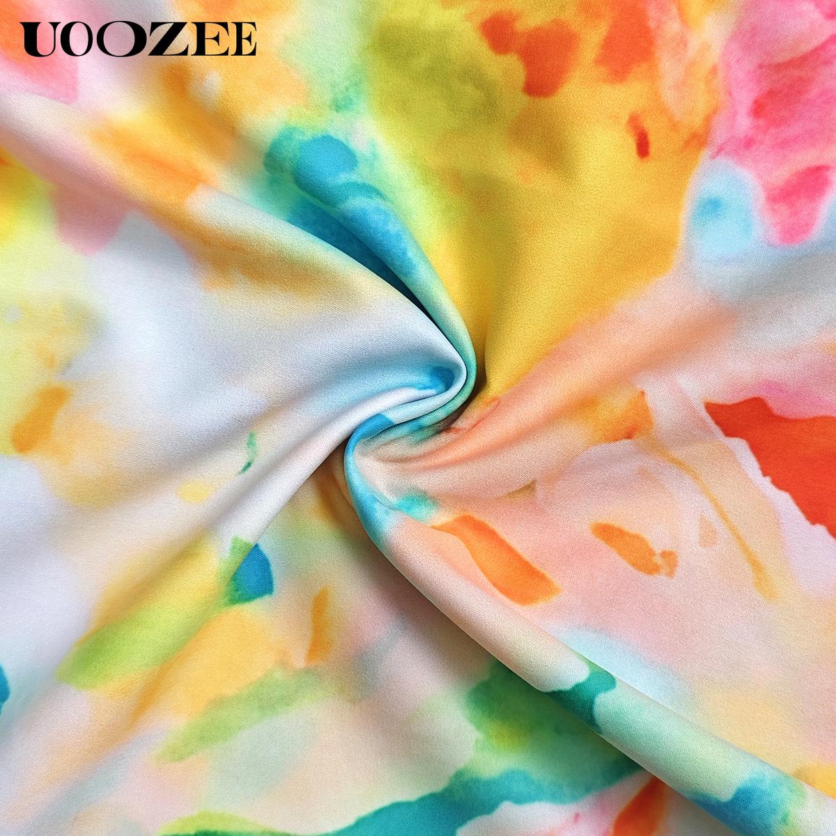UOOZEE Women's Floral Print Long Sleeve Maxi Dress, Lightweight A-Line Style Polyester Shirt Dress with Pockets for Party, Elegant Dresses For Women