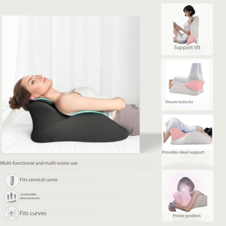 Portable Multi-Functional Comfort Pad, Couples Memory Foam Wedge Pillow, Cushion, Ergonomic Butt Support, Multiple Positions, Prone Position, Ideal for Home, Office, Yoga, Reading, Multiple Uses, Relieve