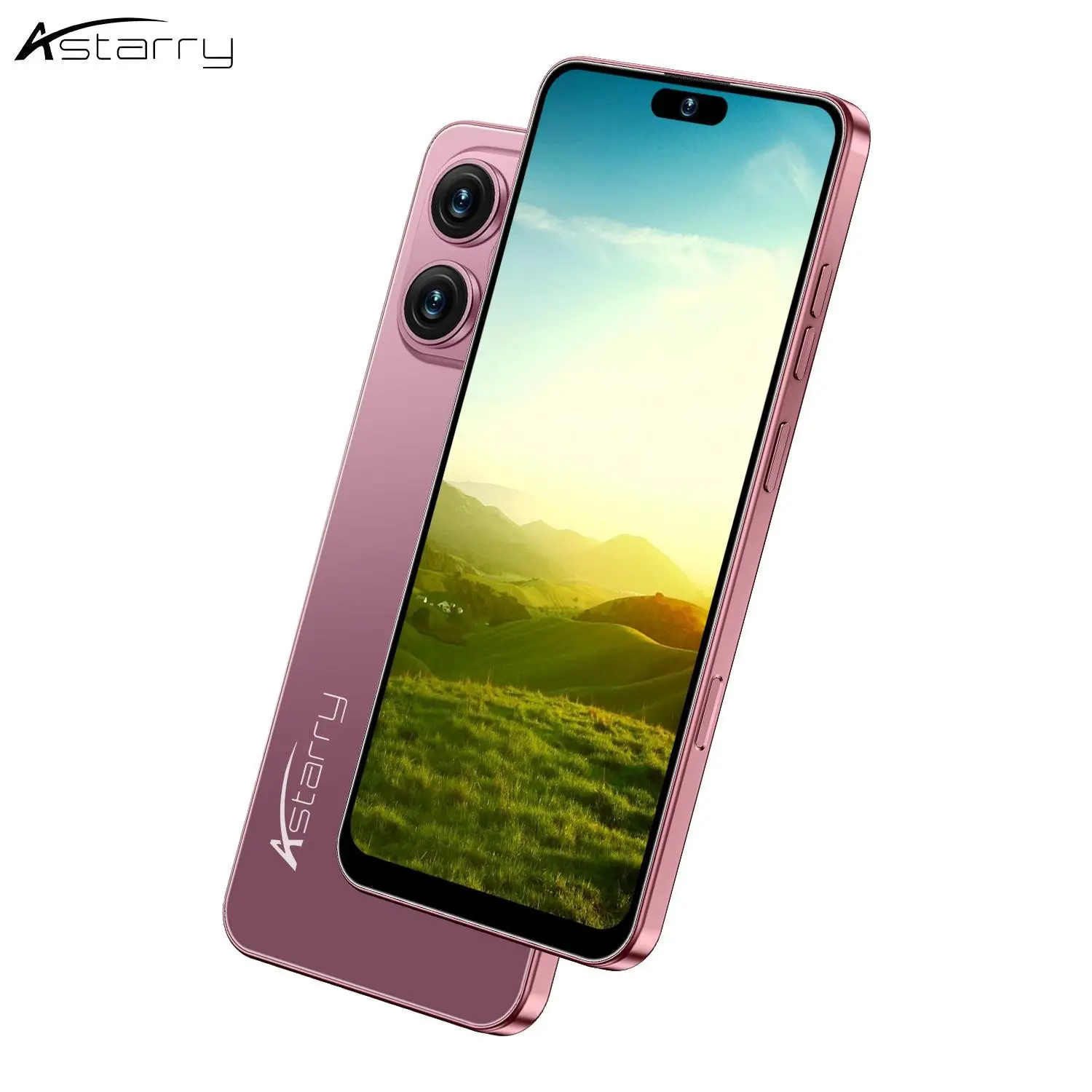 Astarry-17 Pro Max smartphone 6.93 large screen HD display, global 4G network, dual card dual standby, dual sim smartphone, 8-core processor, 6+64GB memory, 5000mAh battery, 16+20MP Android 12 operating system face recognition fingerprint unlocking.