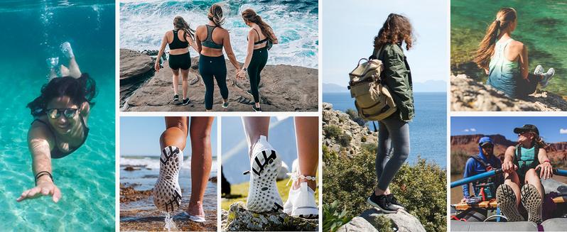 KOLILI Women's Quick Dry Watershoes Aqua Sock Barefoot for Beach Swim River Pool Lake Hiking Kayaking Surfing Best for Water Sports Travel & Walk