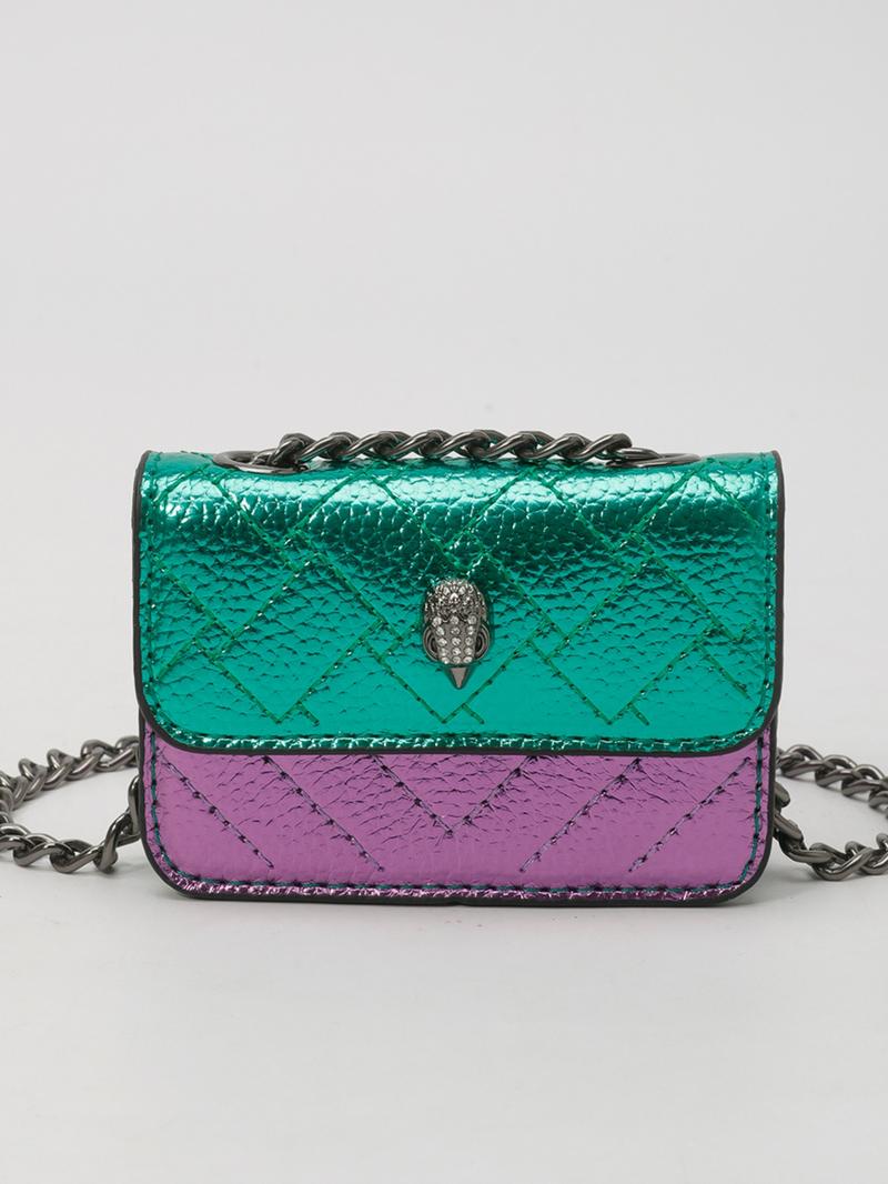 Mini Magnetic Crossbody Chain Bag, Small Shoulder Bag with Letter Flap, Multi-Color Options, Casual Style, All Seasons Use