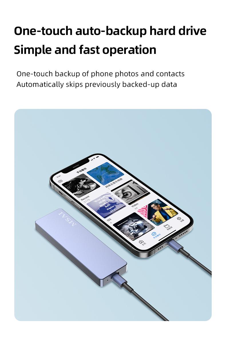 FunnyPanda 1TB USB Flash Drive High-Speed USB 3.0 External Storage for iPhone Android PC Mac Foldable Design Easy Connectivity