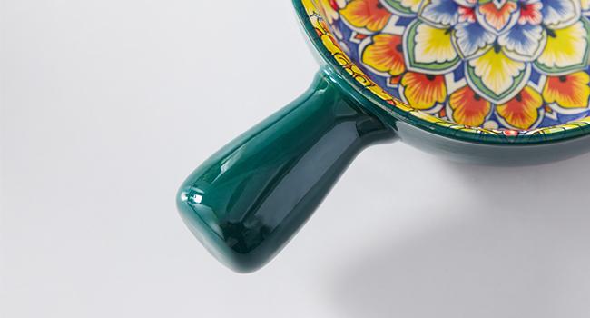 vancasso Soup Bowls with Handles, 23 Oz French Onion Soup Bowls Oven Safe, Bohemian Ceramic Soup Crocks for Cereal, Pasta, Beef Stew, Chilli, Microwave Dishwasher Safe-6.2 inch, Set of 4