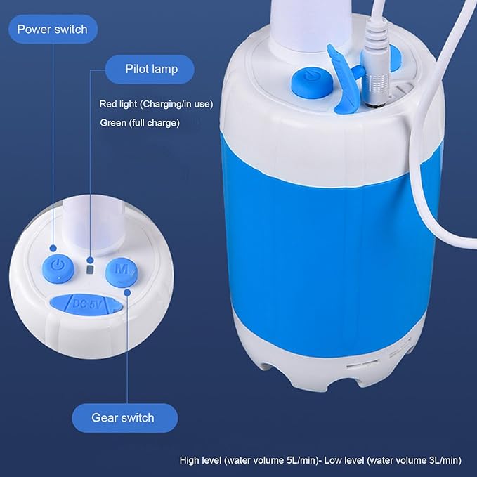 Portable shower, handheld electric shower, outdoor shower equipment for camping and hiking, pet cleaning, car washing, camping equipment, camping supplies, travel accessories, apartment shower tools Portable shower, handheld electric shower, outdoor shower equipment for camping and hiking, pet cleaning, car washing, camping equipment, camping supplies, travel accessories, apartment shower tools