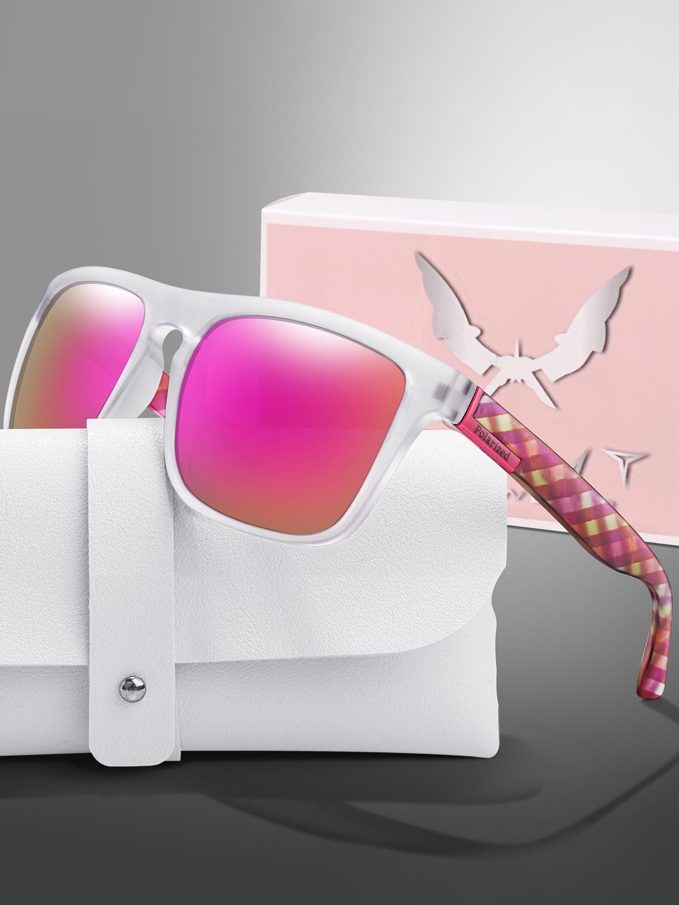 Classic Polarized Sunglasses with Case and Gift Packaging, Stylish UV Protection Eyewear, Vintage Square Frame for Daily Use, Perfect for Outdoor Activities, Great Gifts for Christmas, Valentine's Day, and Mother's Day, Trendy Vintage Sunglasses