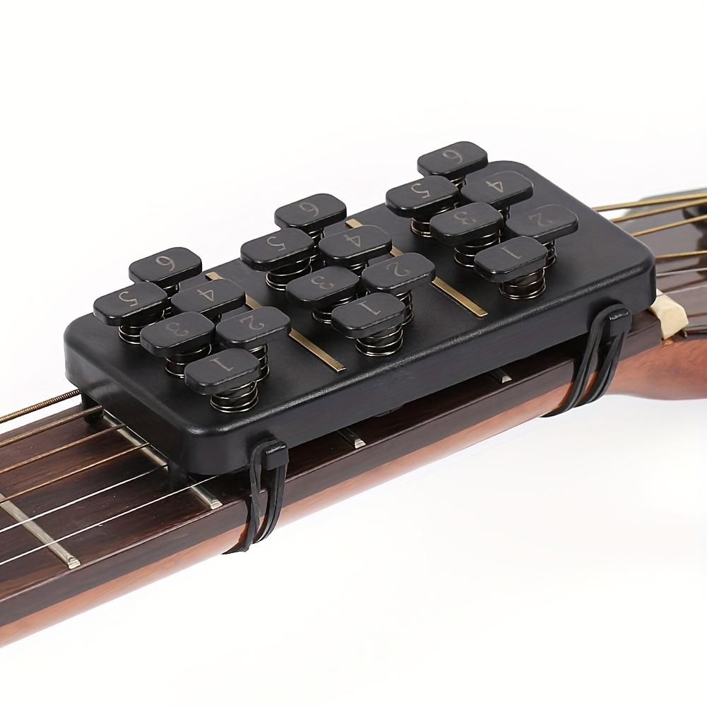 A Training Aid Tool, a Guitar Chord Learning Assistant, Guitar Chord Trainer with 18 Buttons for One-Click Guitar Chords, Suitable for Beginner Guitarists