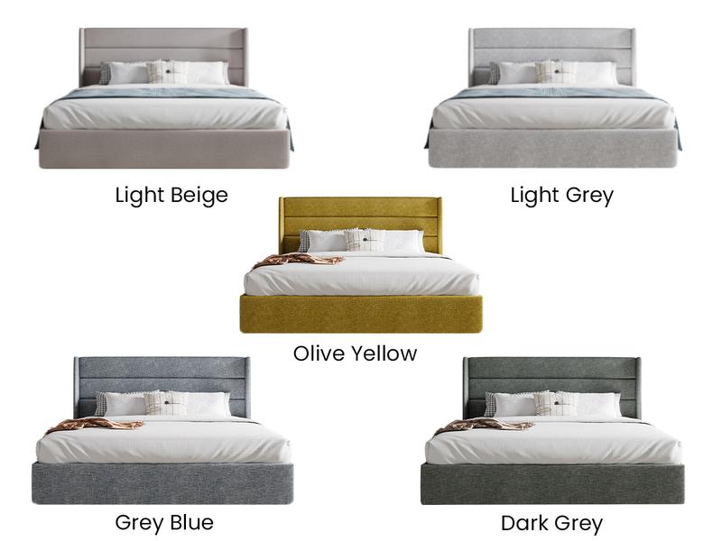 SHA CERLIN Storage Bed Frame 【No Mattress】Modern Linen Upholstered Headboard Lift-Up Storage Platform Bed Fram, Two Style Headboard, Heavy Duty Gas Lift Support, No Box Spring Needed,Wood Slats Support, Full Queen King Size