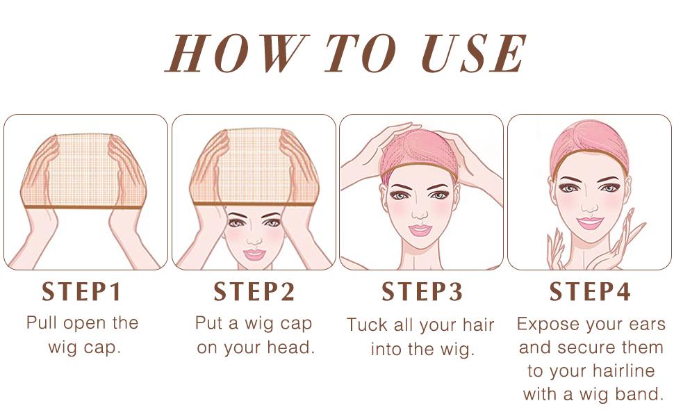 4PCS HD Wig Cap for Lace Front Wigs - Stretchy Nylon Stocking Wig Caps for Women, Perfect for Wig Installations Synthetic Hairpiece 4PCS HD Wig Cap for Lace Front Wigs - Stretchy Nylon Stocking Wig Caps for Women, Perfect for Wig Installations Synthetic Hairpiece