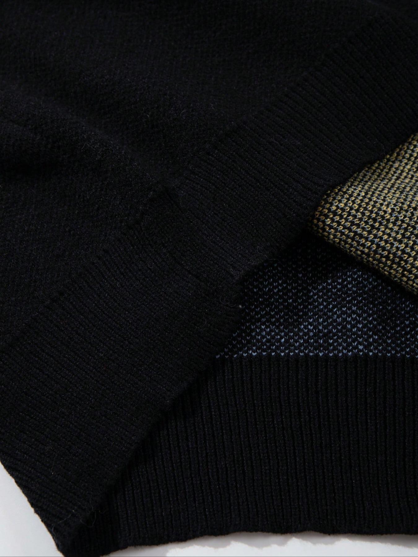 Men's Fall Winter Casual Loose Fit Knitted Sweater, Cute Dinosaur Cartoon Pattern, Long Sleeve Round Neck Pullover, Versatile Commuter Wear, Knitwear, Casual Fashion Knitwear