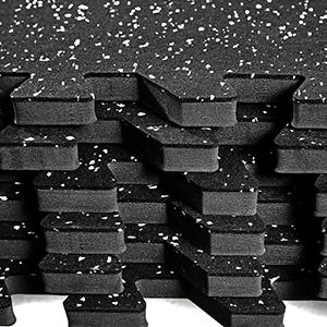 SUPERJARE 0.56 Inch Thick Exercise Equipment Mats, EVA Foam Mats with Rubber Top, Interlocking Rubber Floor Tiles for Home Gym and Fitness Room, Protective Flooring Mat, 24 in x 24 in SUPERJARE 0.56 Inch Thick Exercise Equipment Mats, EVA Foam Mats with Rubber Top, Interlocking Rubber Floor Tiles for Home Gym and Fitness Room, Protective Flooring Mat, 24 in x 24 in