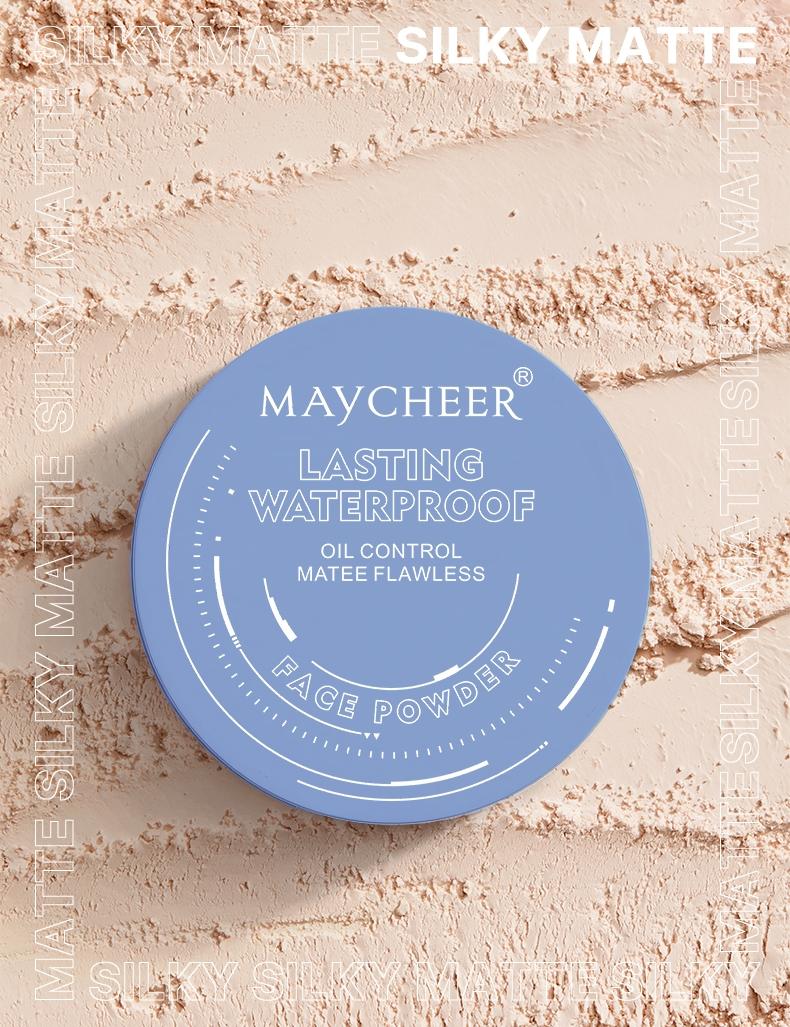 Matte Finish Beauty Powder, Waterproof Sweat-Proof 24h Hold, Concealer Natural Oil-Control Setting Powder, Perfect for Summer Swimming