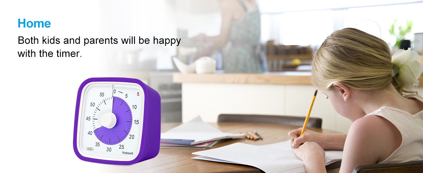 【mothersdaygift】Yunbaoit 60-Minute Visual Timer with Protective Case Silent Timer for All Ages & Abilities Low Power Indicator Light for Classroom Kitchen Office Thanksgiving Cooking Utensils Set