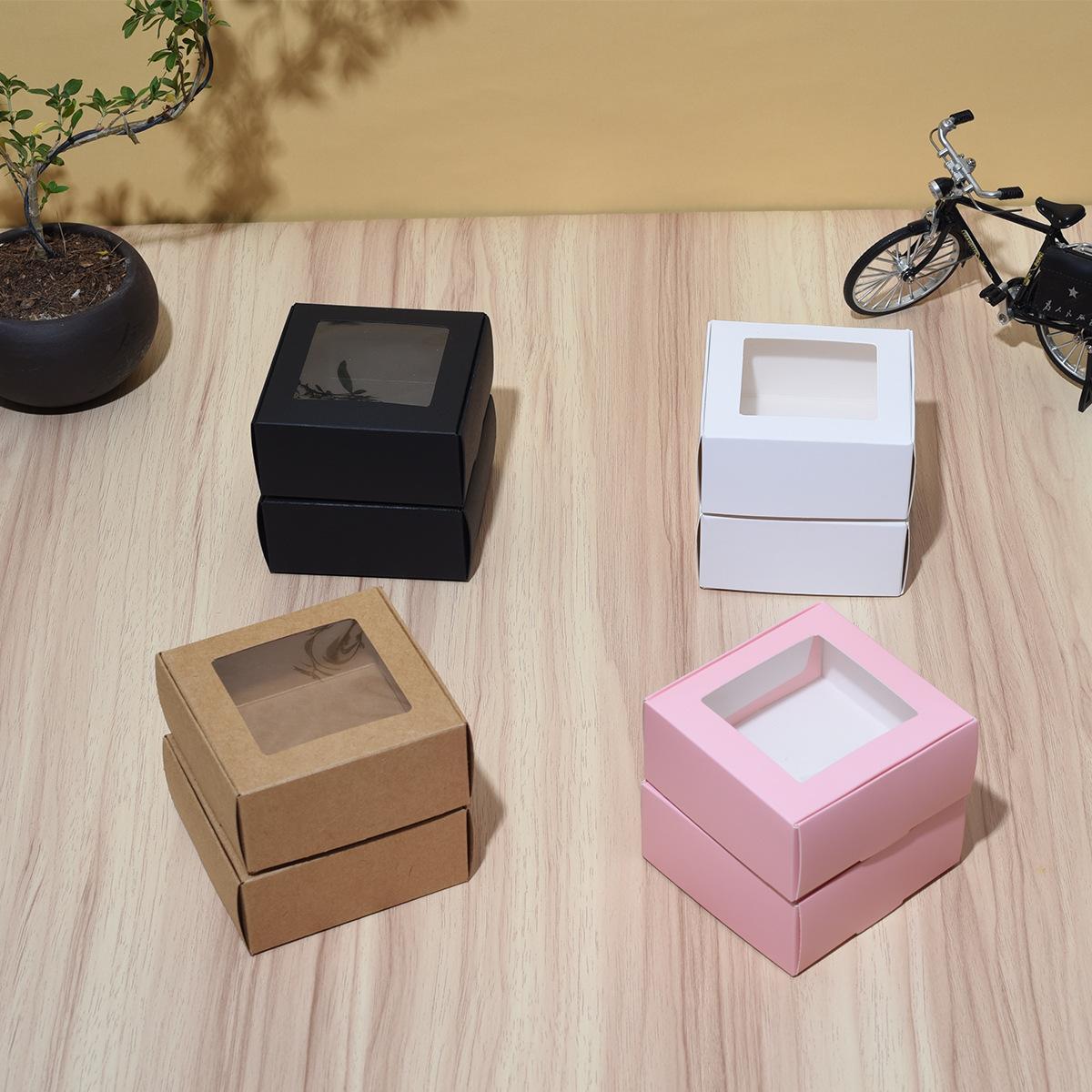 10pcs/20pcs/1pcs Kraft paper white card with window mini airplane box jewelry box candy box handmade soap box gift souvenir box,needoh,nutrition geeks,Birthday Gift Box, Boxes For Gifts