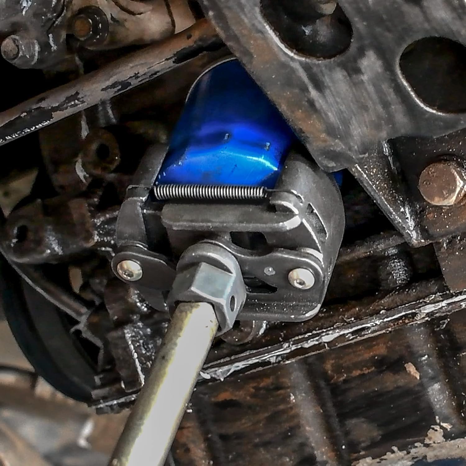 SMOTIVE PRO Adjustable Oil Filter Pliers 60-80mm, 1/2" Drive Heavy Duty Tool with Anti-Slip Serrated Jaws for Easy Filter Removal and Installation