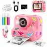 Instant Printing Camera, 16x Digital Zoom HD Digital Camera with 32GB SD Card, Perfect Birthday Gift for Kids, Camera That Prints Pictures Instantly