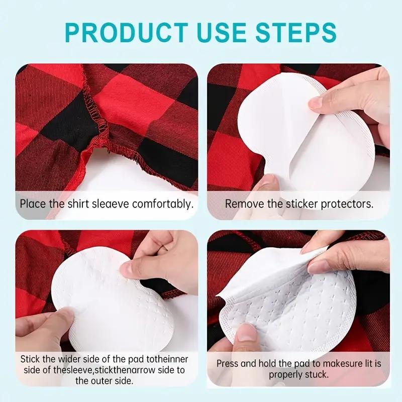 100pcs Underarm Sweat Pads, Disposable Unisex, Breathable Invisible Design, Comfortable Non-Irritating, Three-Layer Technology