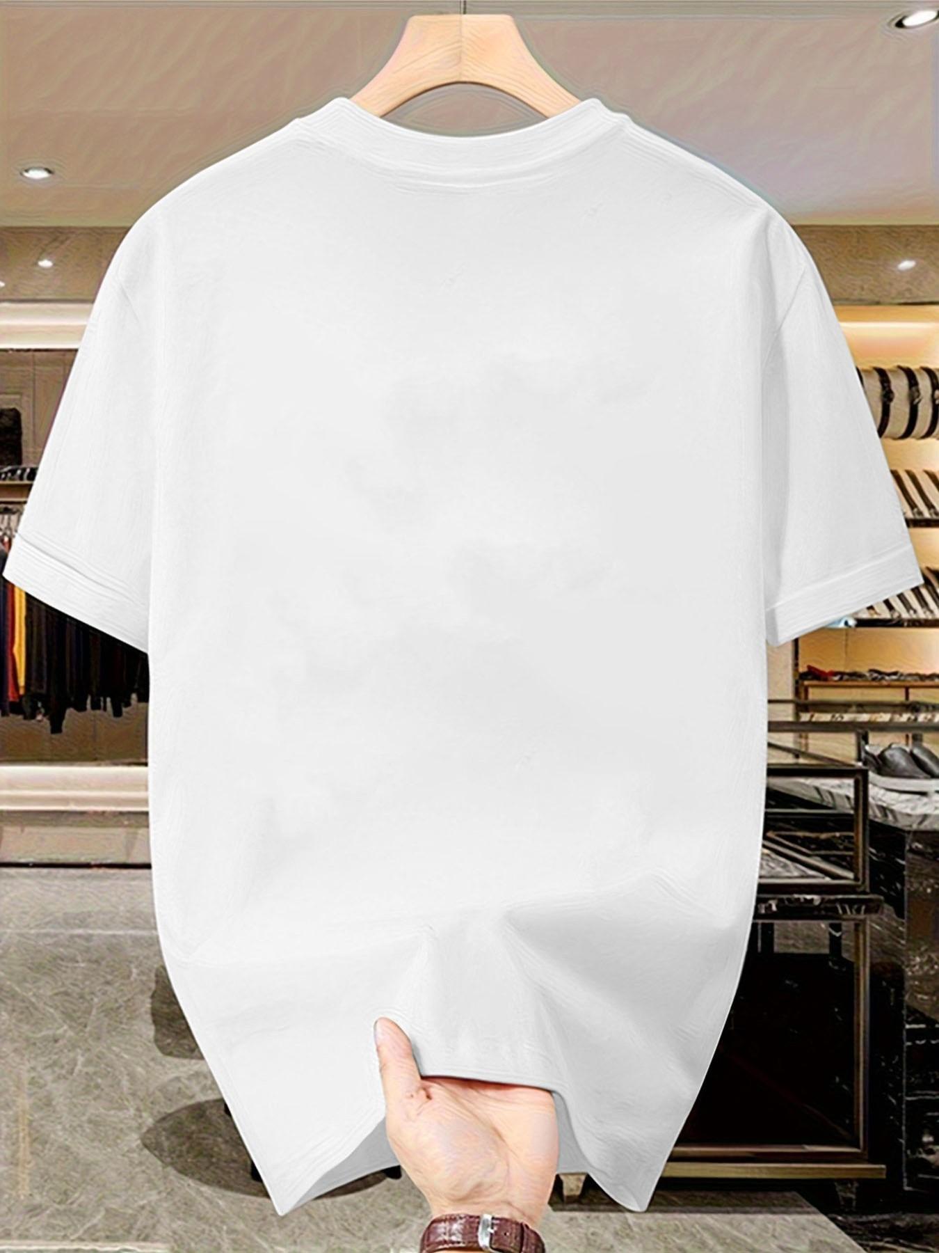 Classic Hot Dog Print T-Shirt, Men's Casual Slim-Fit Short Sleeve Top, Trendy Streetwear for Daily Wear, Comfortable & Stylish Design