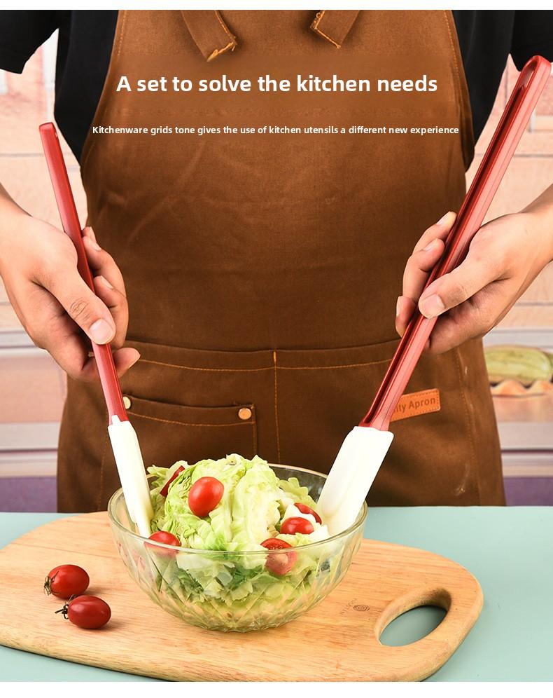 Commercial Silicone Baking Spatula Set, Heat Resistant Butter Scraper, Cream Spread Tool, Salad Stirring Utensil, Kitchen Baking Tools