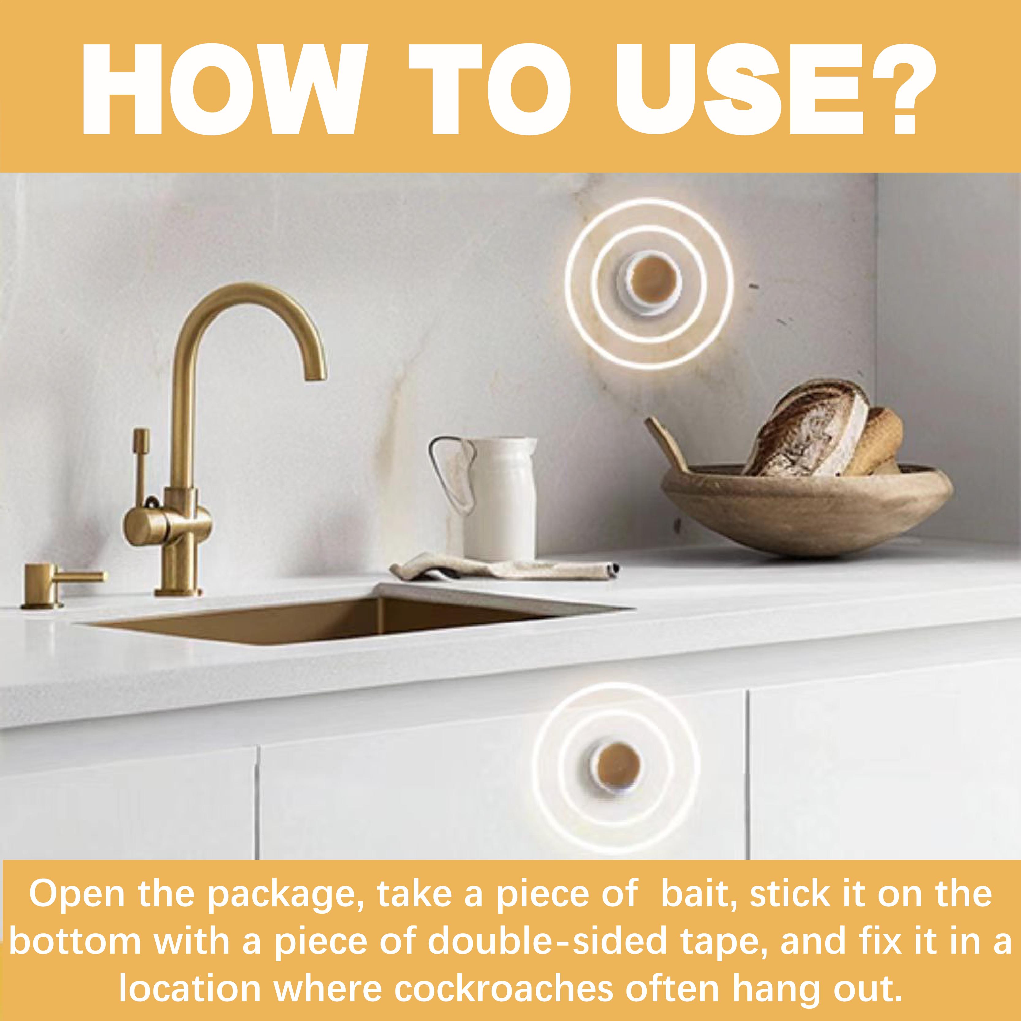 LENDOUYE Roach killer indoor infestation,Roach Repellent,Roach Traps indoor,Roach Killer,Roach Bait Station,Roach Killer Gel for American, German and Other Major Cockroach Species Fast-Action Waterproof Roach Gel BD