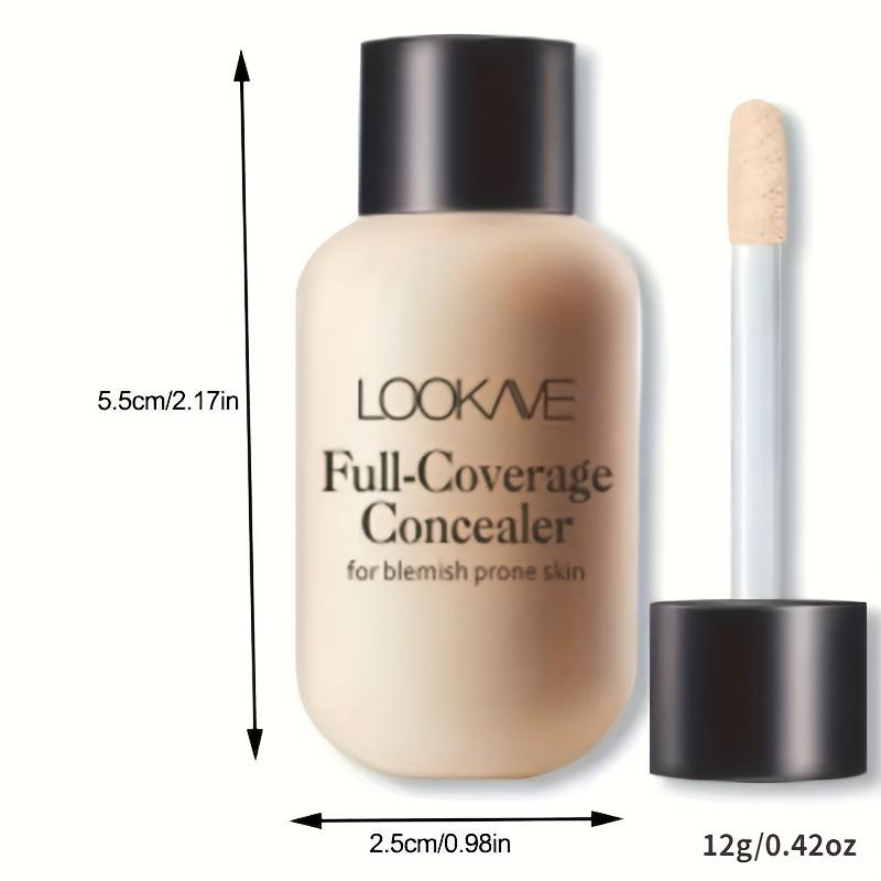 Lightweight and Compact Mini Liquid Concealer - High Coverage To Conceal Blemishes, Dark Circles, and Imperfections, Travel-sized, Makeup
