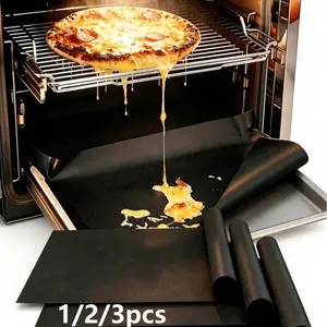 1/2/3 Piece Oven Pads, Easy Clean Oven/stove Bottom Protector, Heat Resistant Non-Stick Baking Mats, Kitchen Essentials, DIY Desserts