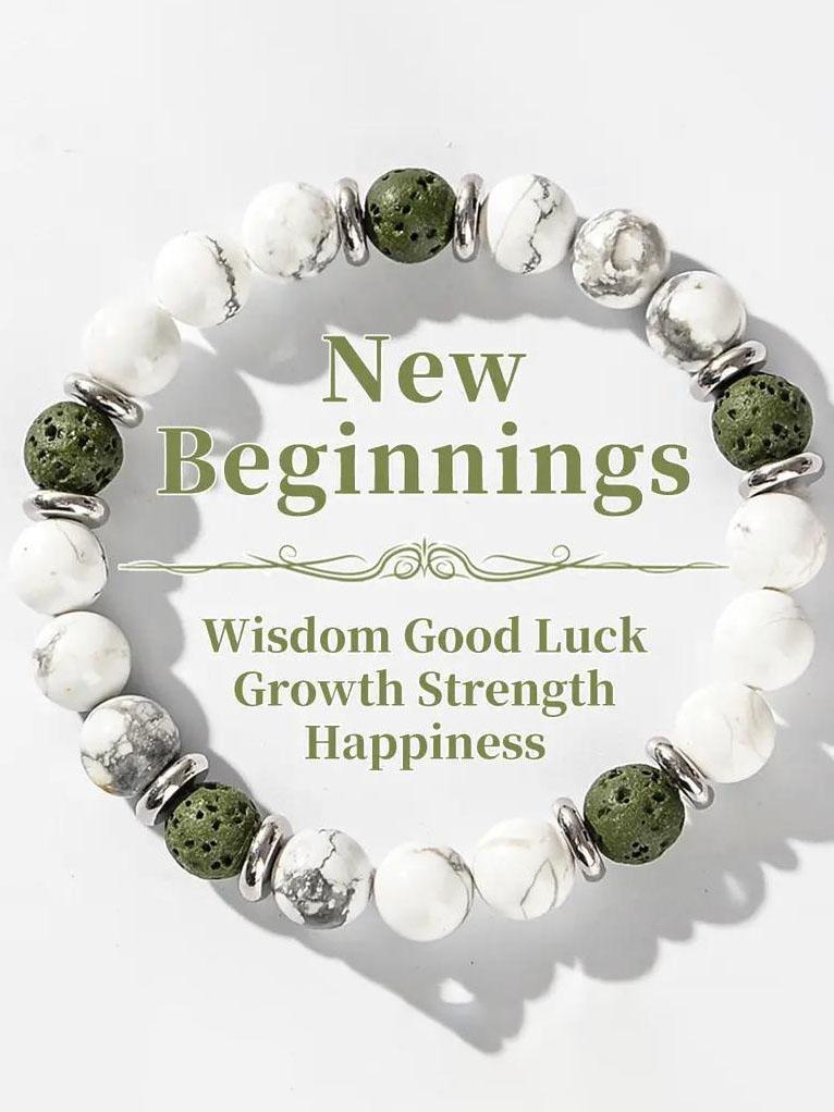 1pc Arpurraina Money Attraction Bracelet with Green Aventurine & Tiger Eye -    blue friendship bracelet beaded  jewelry protection bracelet encouragement gift fashion artificial bracelet  of  the  day Colorblock Beaded Crystal Bracelet