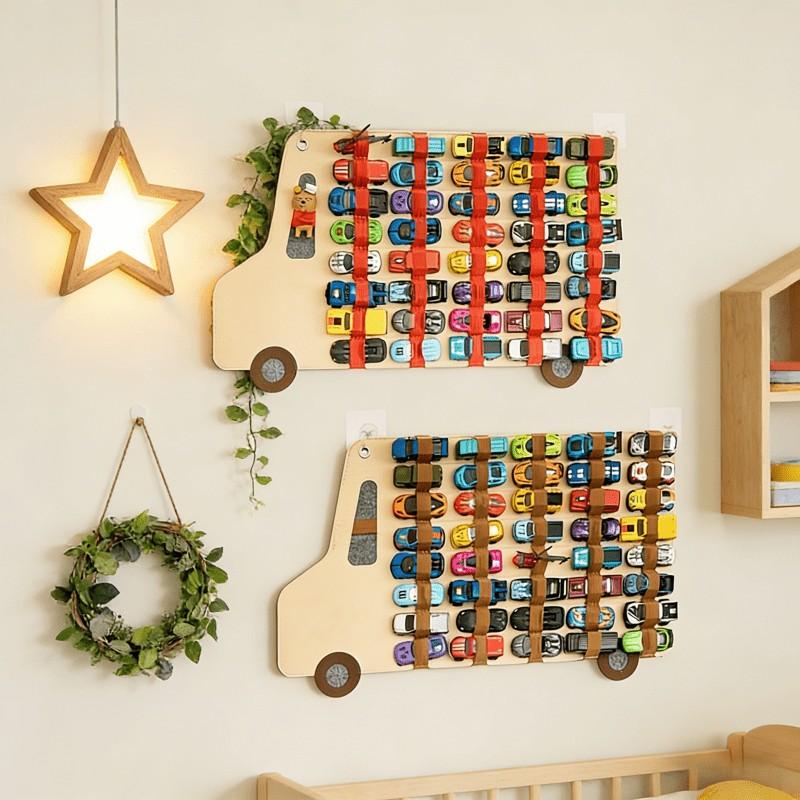 Storage Bag for 1:64 Scale Cars, Small Car Organizer, Toy Car Display Wall Rack, Fashionable Home Decor, Bedroom and Car Interior Accessory