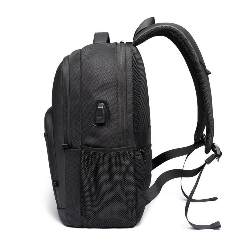 BANGE Lightweight 15.6in Laptop Backpack for Men, Waterproof with USB Charge Port, Multifunctional for Travel & Hiking, Fits Computers & School Use