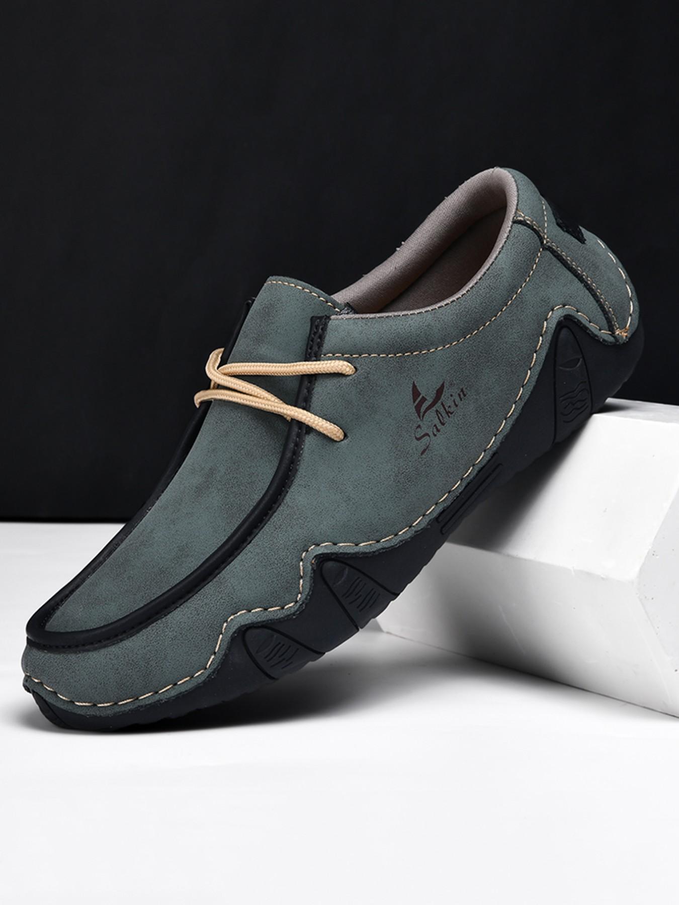 Women's Fashion Loafers, Couples' Hand-Stitched Low-Top Casual Shoes, Lightweight Comfortable Anti-Slip Wear, Ideal for Daily Use & Office