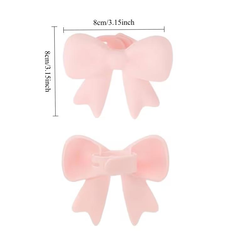 Silicone Bow Headset Accessories, 2 Pack 3D Bow Headset Decoration, Cute Headset Pendant, Girl Heart Silicone Bow Clip, 3 Colors Optional, Aesthetic