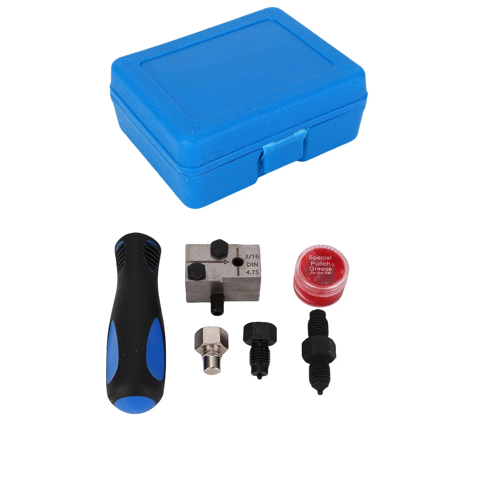 Flaring Tool Kit 3/16in Tubing Flaring Tool Set Single Double Automotive Brake Line Tool Kit for Pipe Flaring